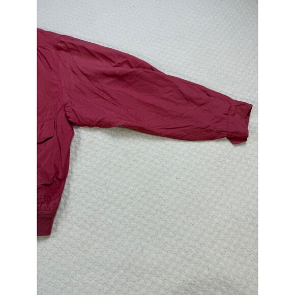 Vintage Silk Golf Jacket Button Up Lined Red 1960's Made in Italy | Size IT 50 - Picture 4 of 15